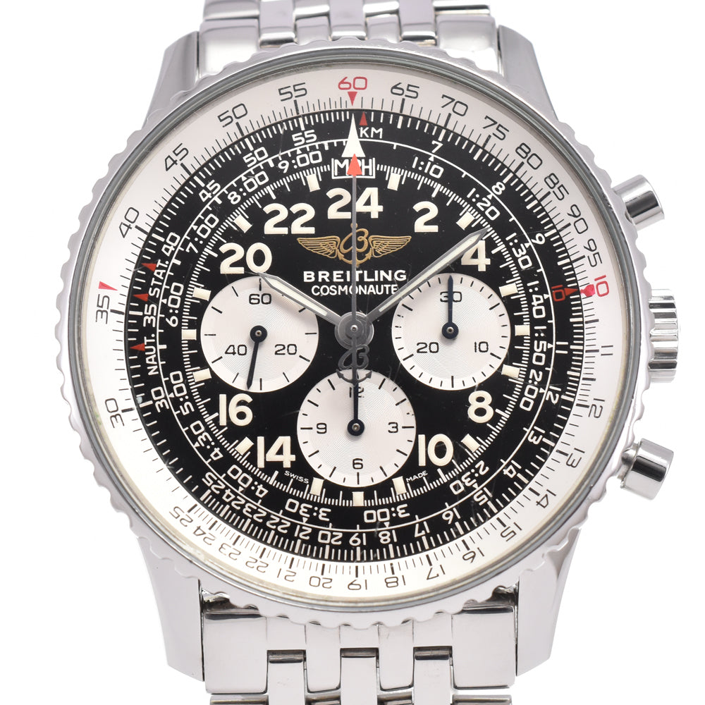 BREITLING Navitimer Cosmo Note A12019 Chronograph Black White Dial Hand Winding Men's
 Watch E#147100