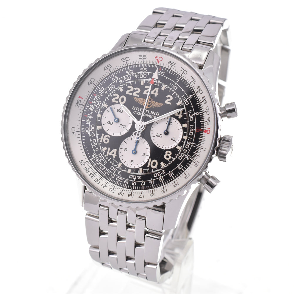 BREITLING Navitimer Cosmo Note A12019 Chronograph Black White Dial Hand Winding Men's
 Watch E#147100