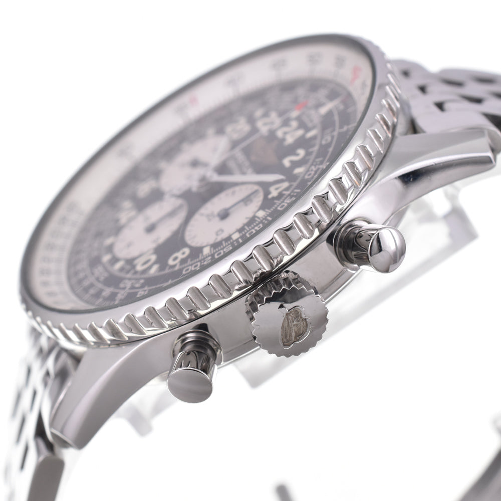 BREITLING Navitimer Cosmo Note A12019 Chronograph Black White Dial Hand Winding Men's
 Watch E#147100