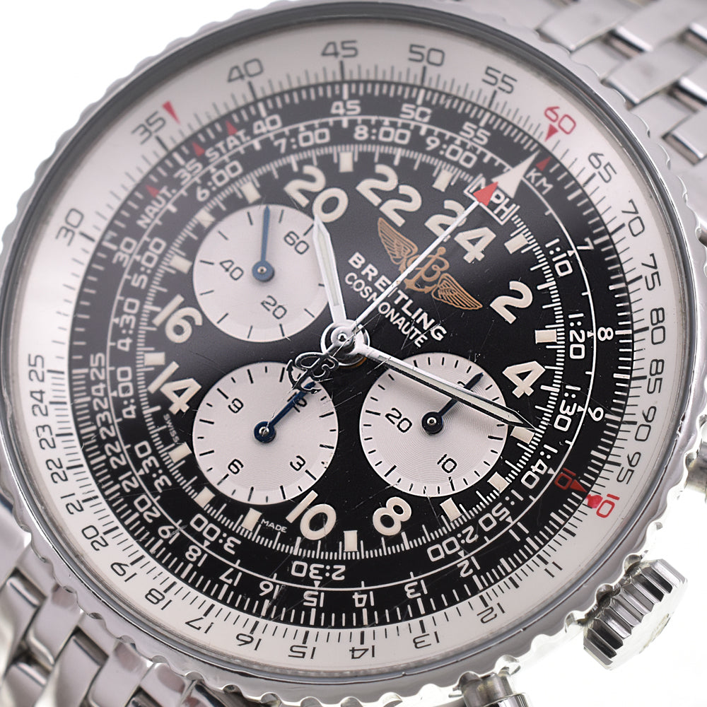 BREITLING Navitimer Cosmo Note A12019 Chronograph Black White Dial Hand Winding Men's
 Watch E#147100