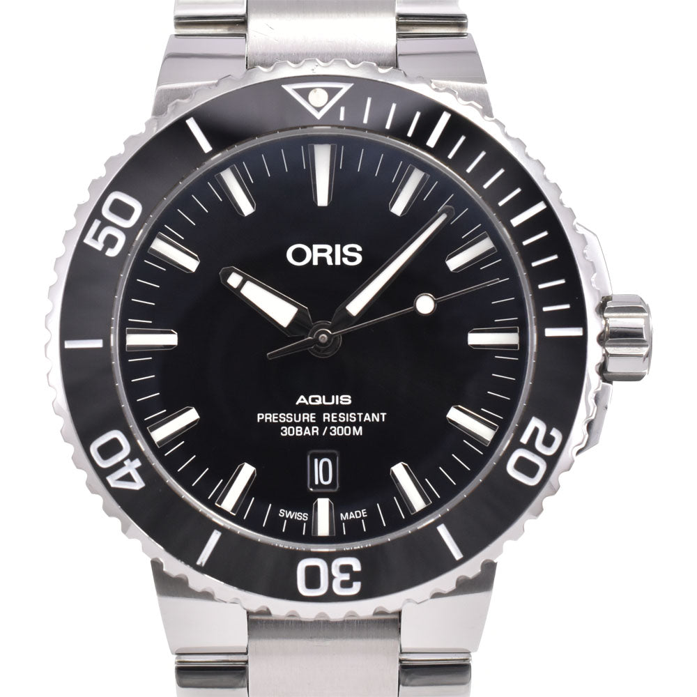 with paper ORIS Aquis Date 01 733 7730 black Dial Automatic Men's
 Watch D#147101