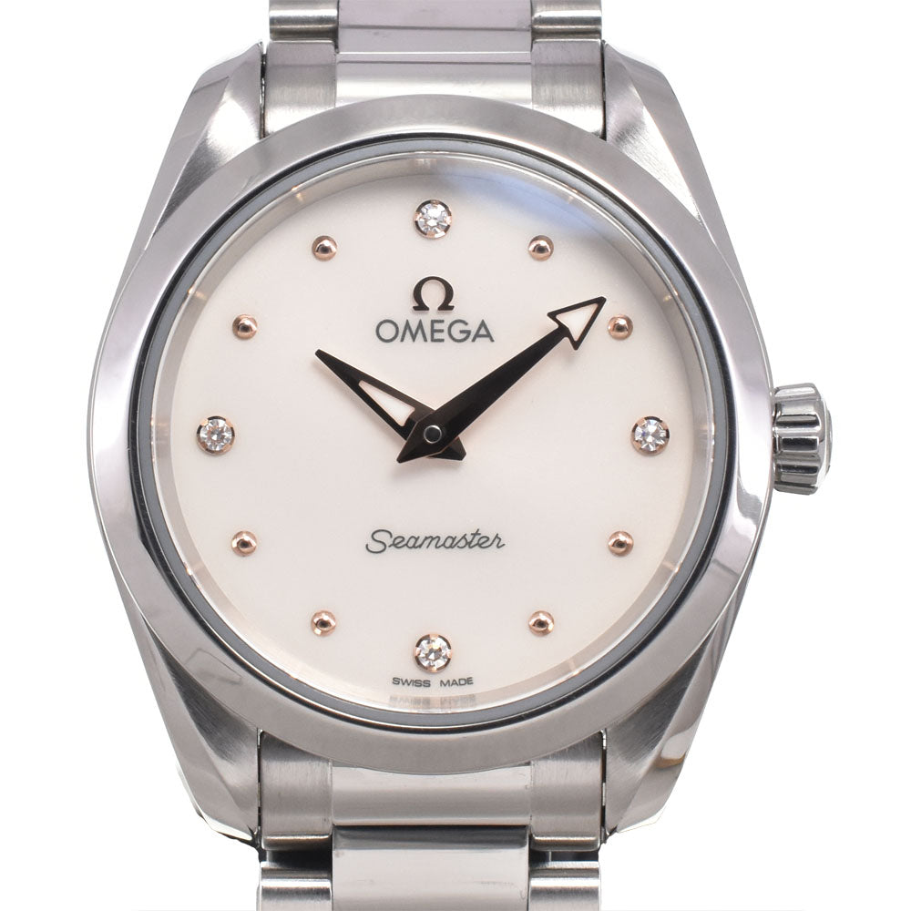 OMEGA Seamaster Aqua Terra 220.10.28.60.54.001 4PDiamond white Dial Quartz Ladies
 Watch H#147102