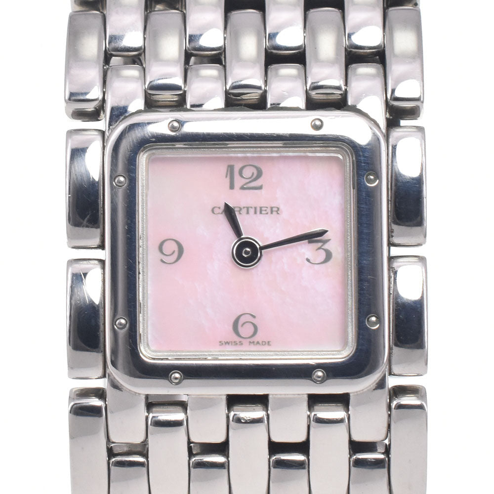 CARTIER PANTHERE Ribbon W61003T9 Pink shell Dial Quartz Ladies
 Watch H#147103