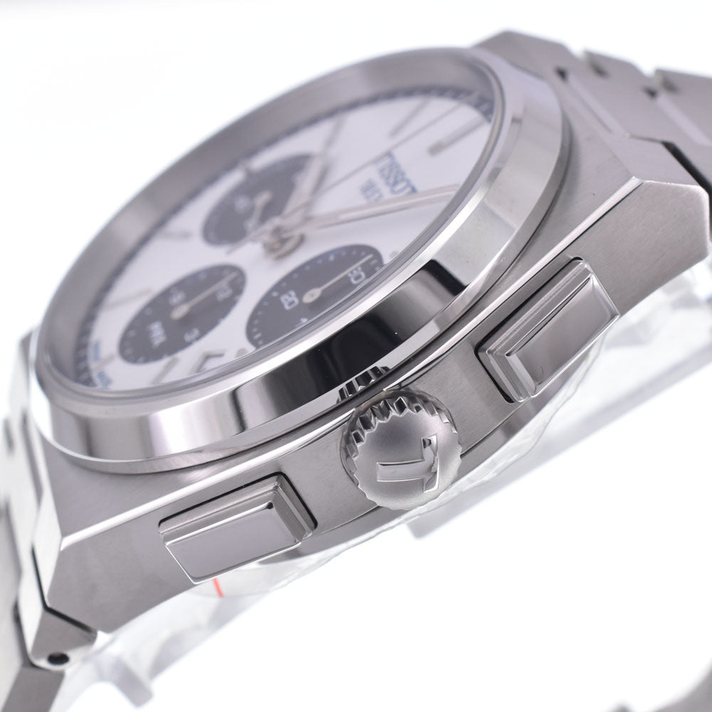 with paper TISSOT PRX T137.427.11.011.01 Chronograph Silver Dial Automatic Men's
 Watch M#147106