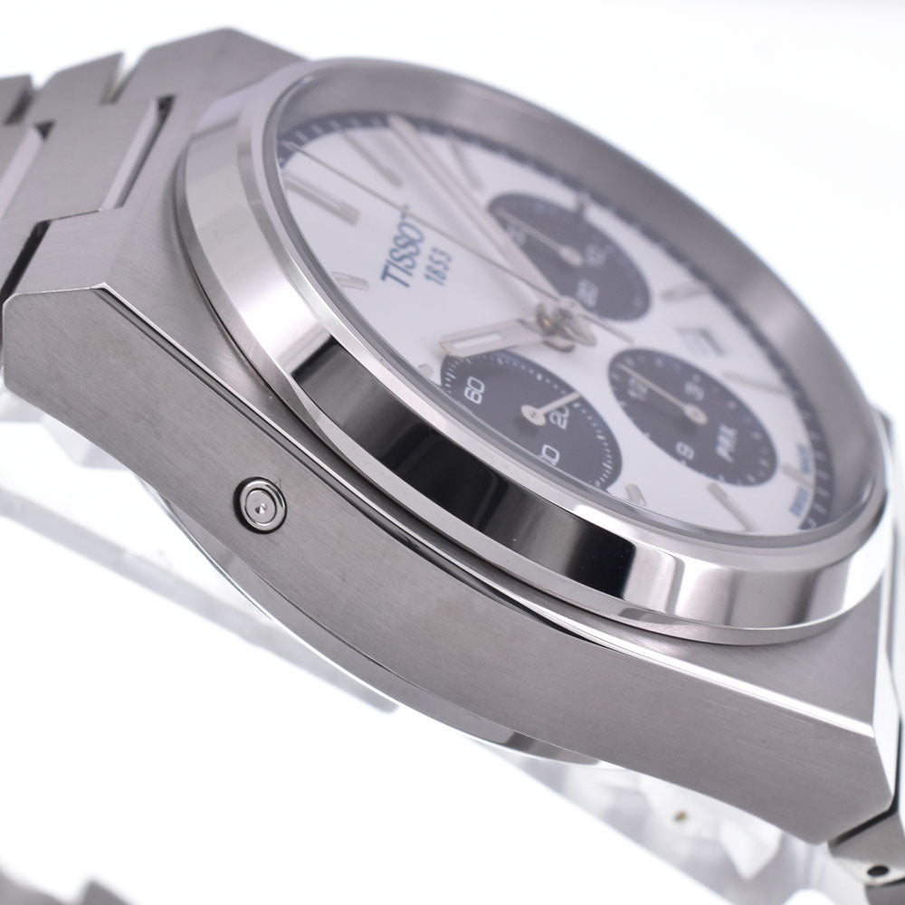 with paper TISSOT PRX T137.427.11.011.01 Chronograph Silver Dial Automatic Men's
 Watch M#147106