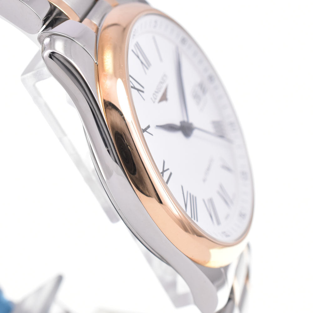 with paper LONGINES Master collection L2.908.4 see-through back date white Dial Automatic Men's
 Watch C#147110