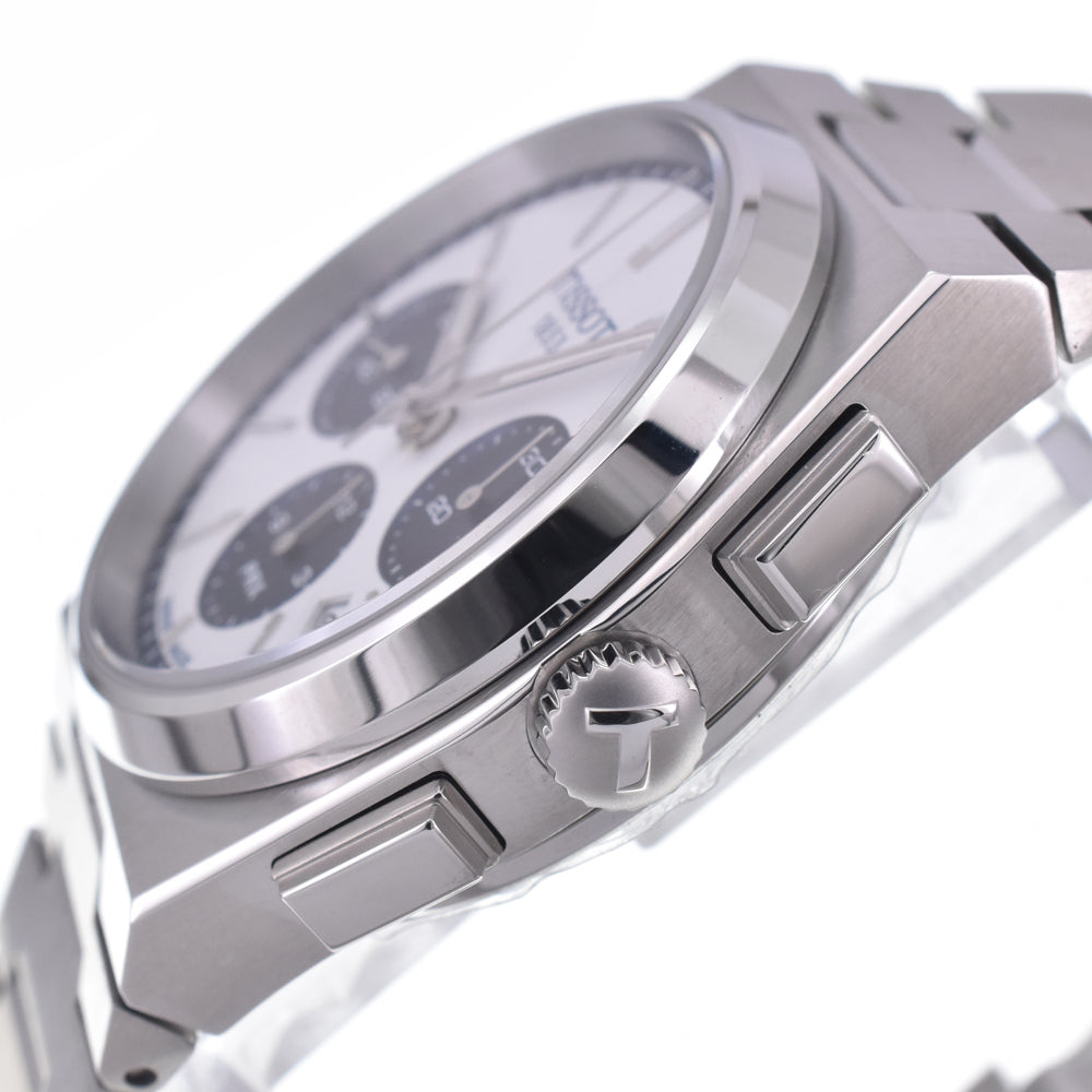 with paper TISSOT PRX T137.427.11.011.01 Chronograph Silver Dial Automatic Men's
 Watch J#147111