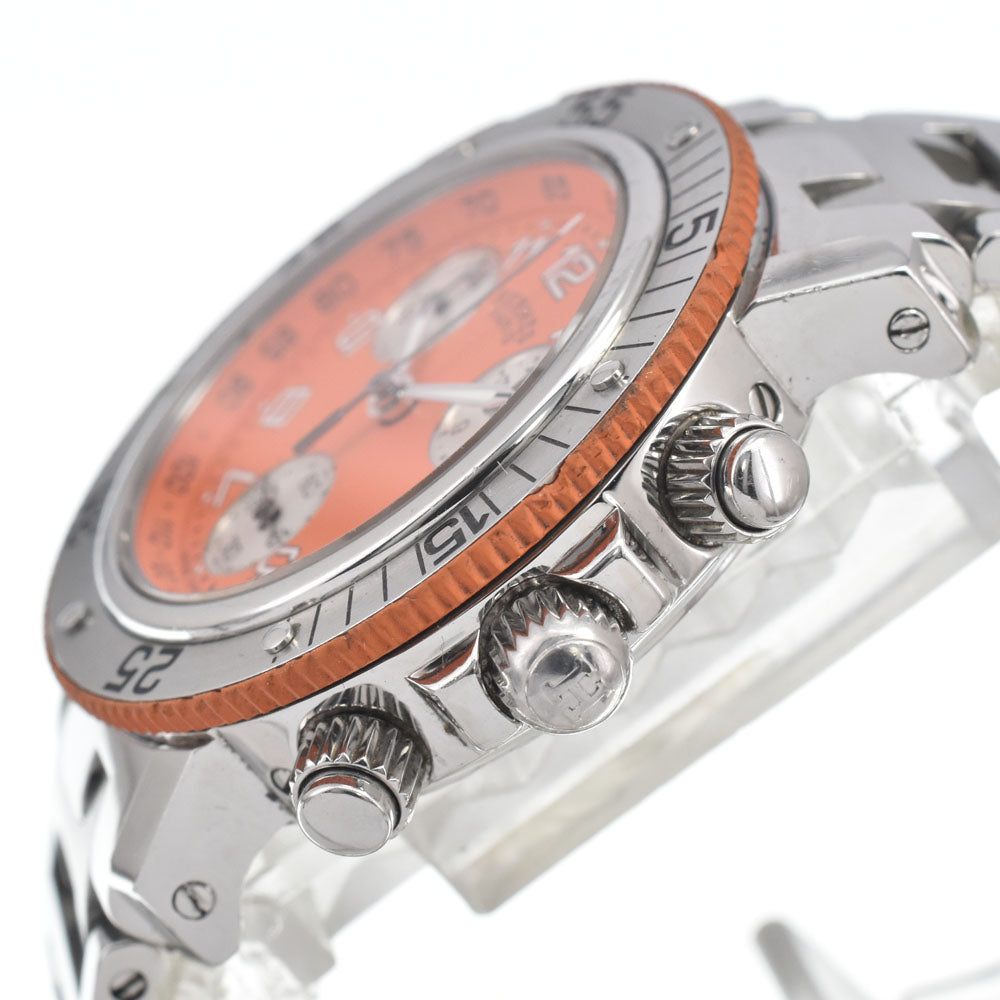 HERMES Clipper diver CL2.316 Chronograph Date Orange Dial Quartz Ladies
 Watch D#147122