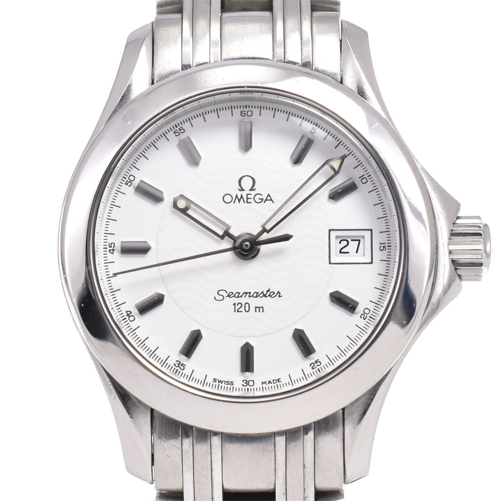 OMEGA Seamaster 120M 2581.21 Date white Dial Quartz Ladies
 Watch E#147123