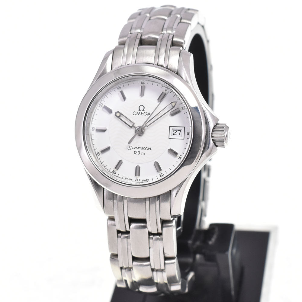 OMEGA Seamaster 120M 2581.21 Date white Dial Quartz Ladies
 Watch E#147123