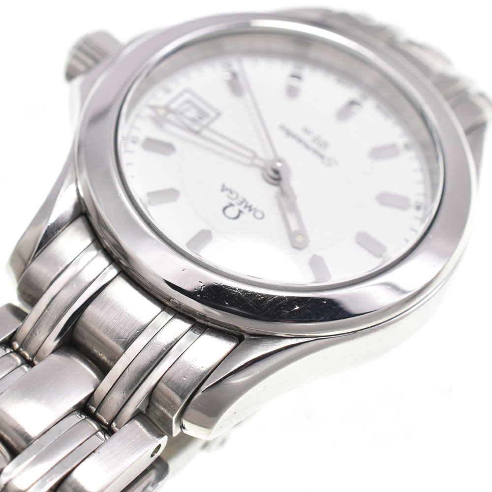OMEGA Seamaster 120M 2581.21 Date white Dial Quartz Ladies
 Watch E#147123