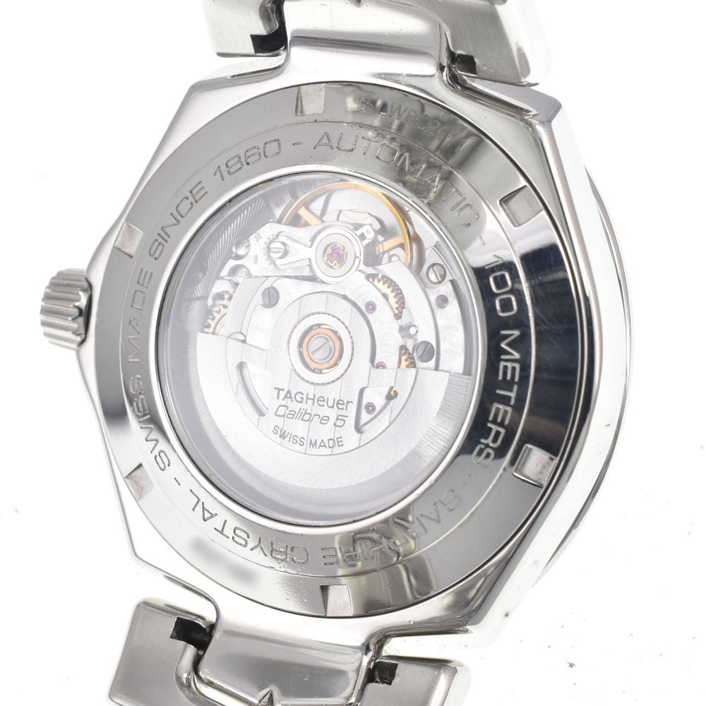with paper TAG HEUER Link caliber 5 WBC2111.BA0603 see-through back white Dial Automatic Men's
 Watch D#147124