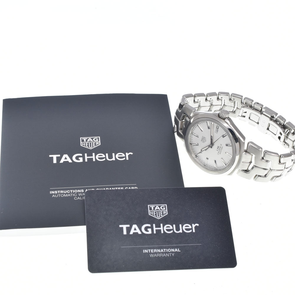 with paper TAG HEUER Link caliber 5 WBC2111.BA0603 see-through back white Dial Automatic Men's
 Watch D#147124