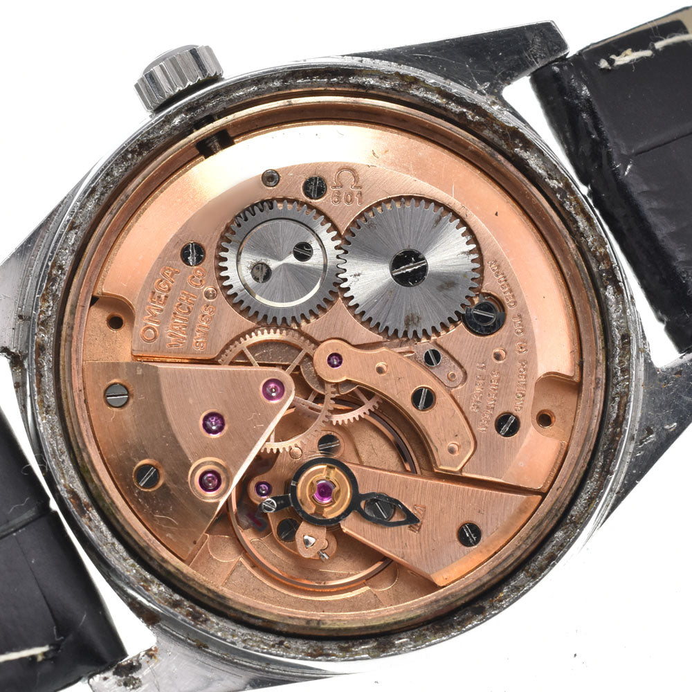 OMEGA Geneva 135.041 vintage Cal.601 Silver Dial Hand Winding Men's
 Watch H#147126