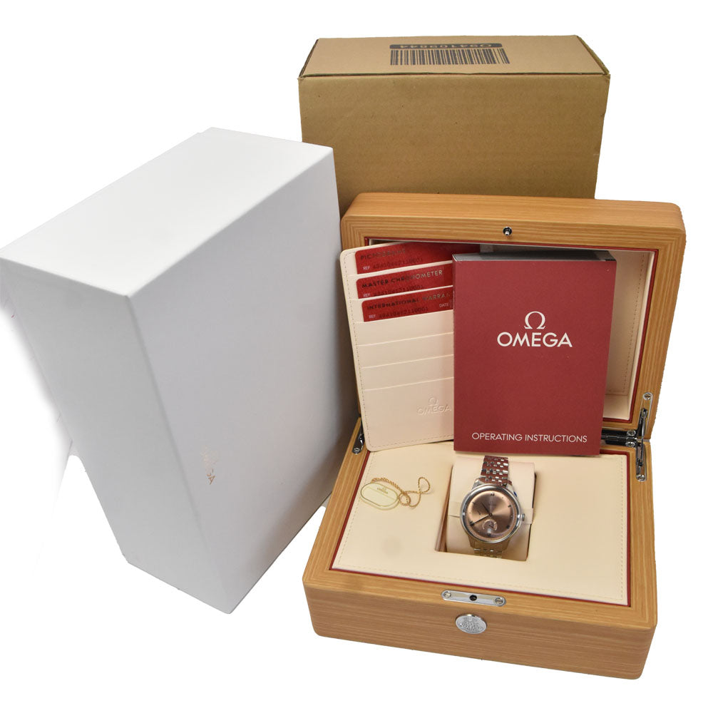 with paper OMEGA De Ville Prestige 434.10.41.21.10.001 Date Small second Automatic Men's
 Watch B#147133