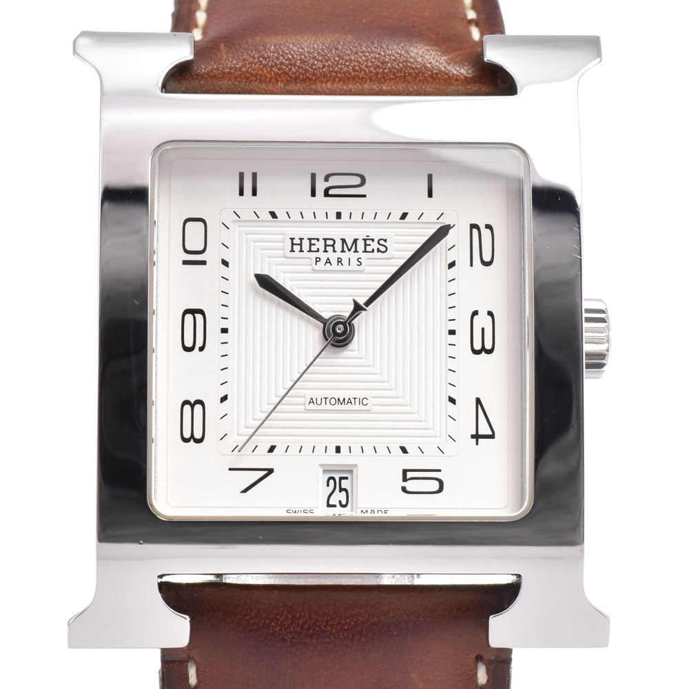 HERMES H Watch TGM HH2.810 Date Silver Dial Automatic Men's
 Watch G#147136