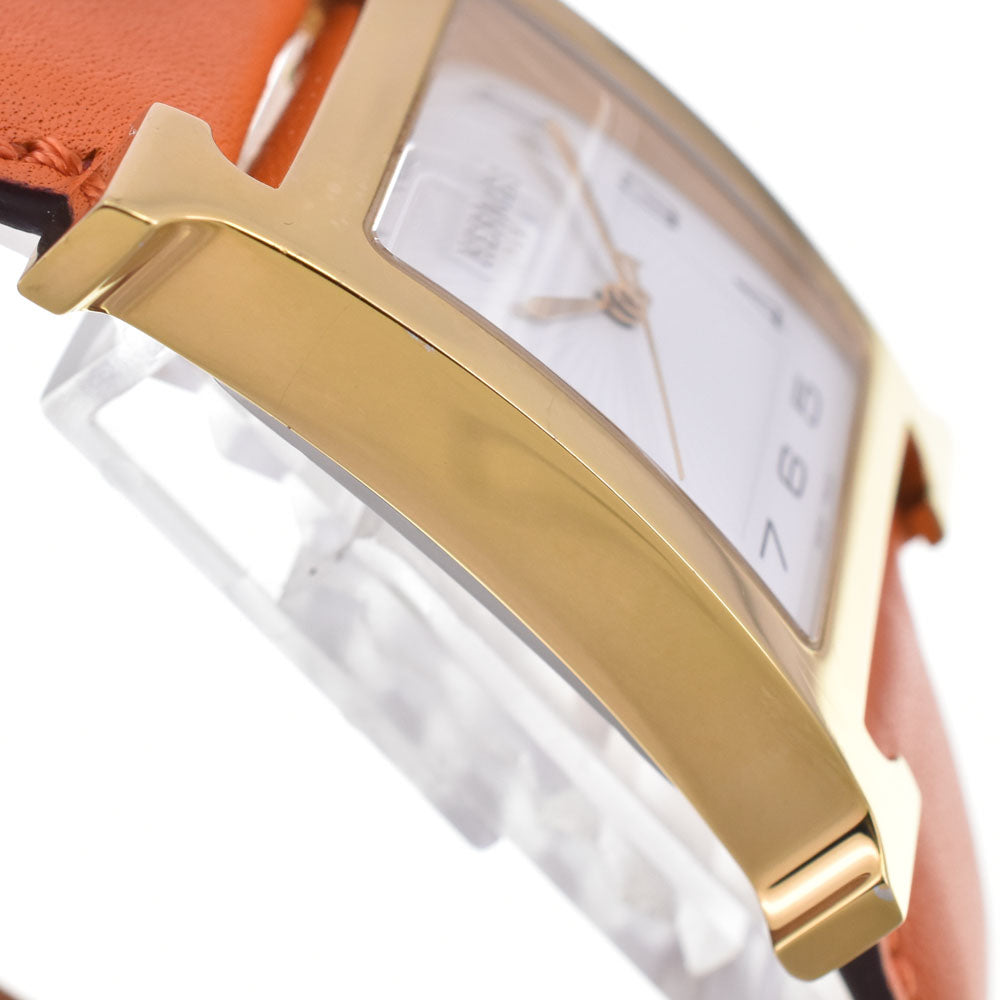HERMES H watch HH1.801 white Dial Quartz Ladies
 Watch E#147137