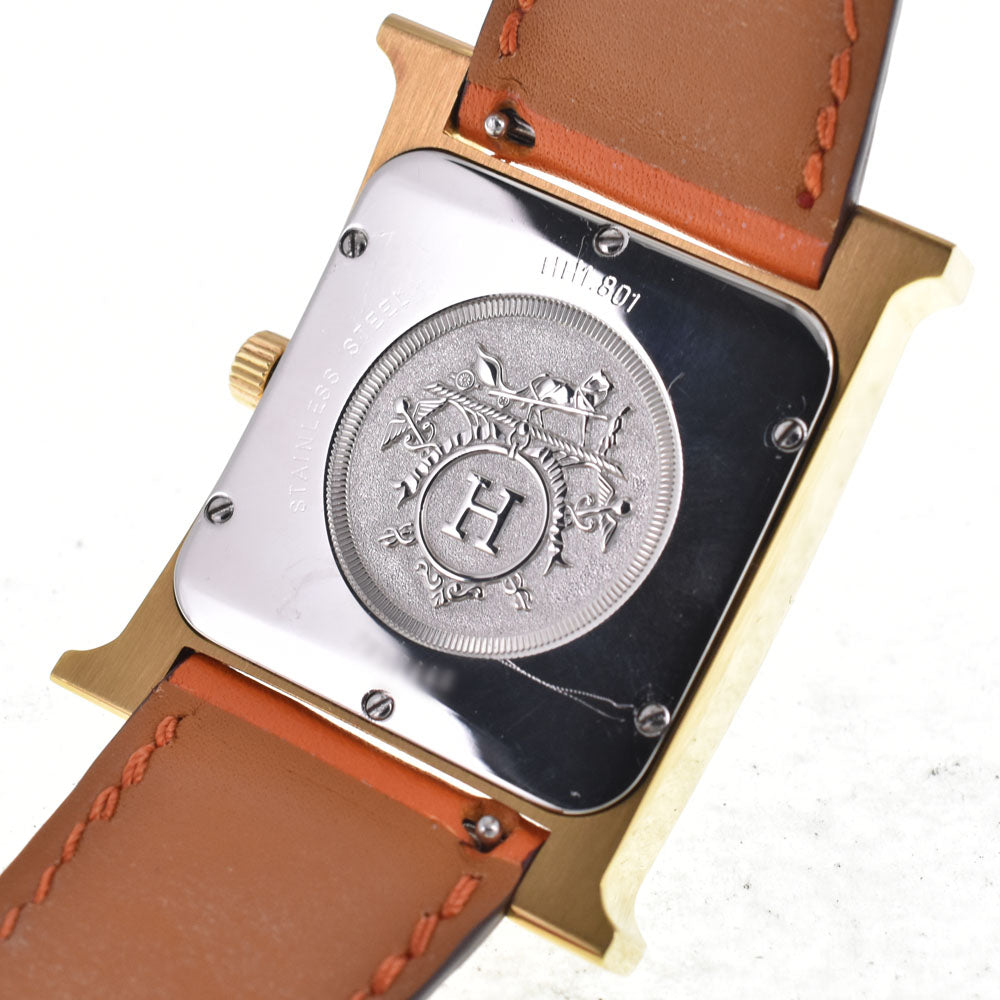 HERMES H watch HH1.801 white Dial Quartz Ladies
 Watch E#147137