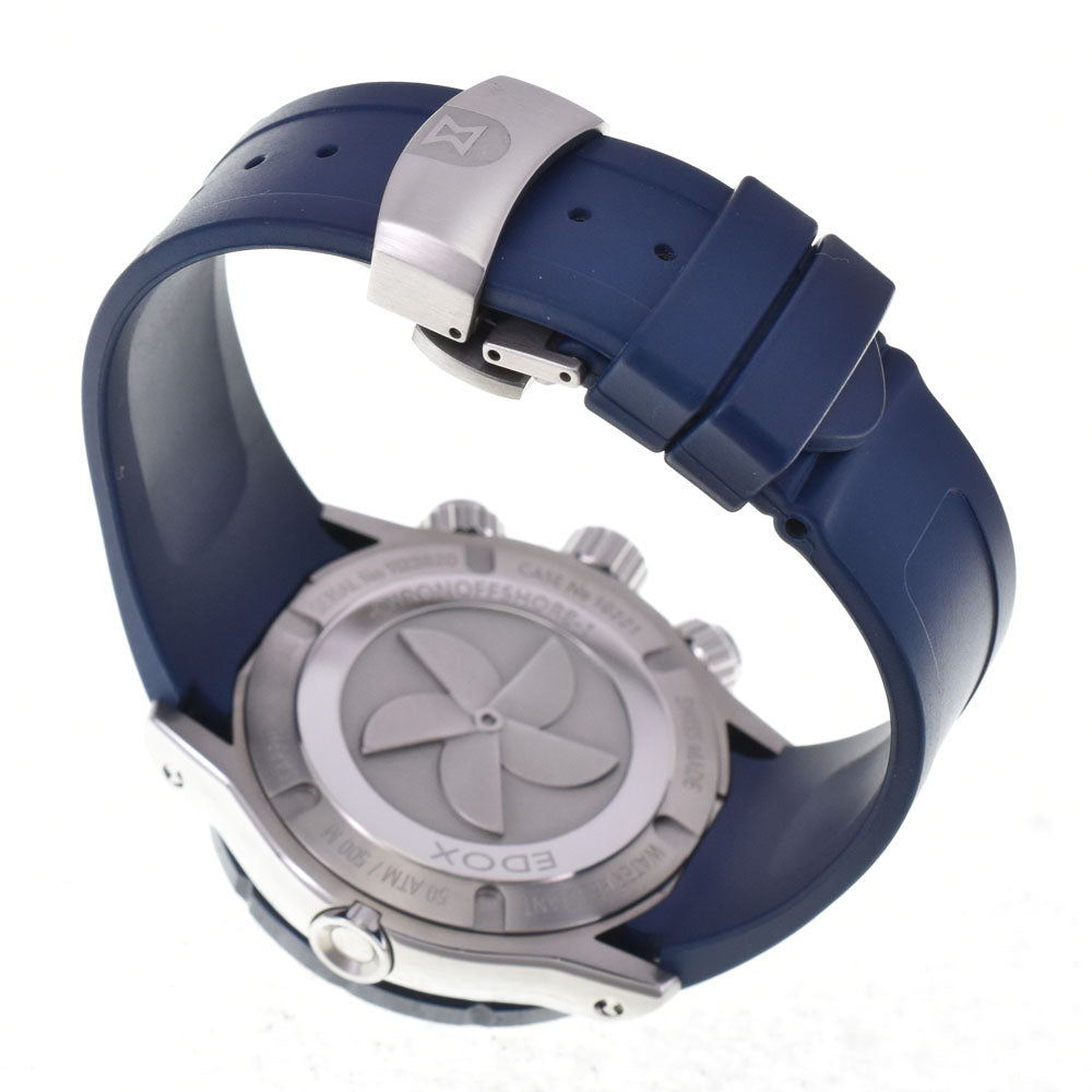 with paper EDOX Chrono Offshore 1 10221-3BU3-BMO Chronograph Date Blue shell Dial Quartz Men's
 Watch C#147141