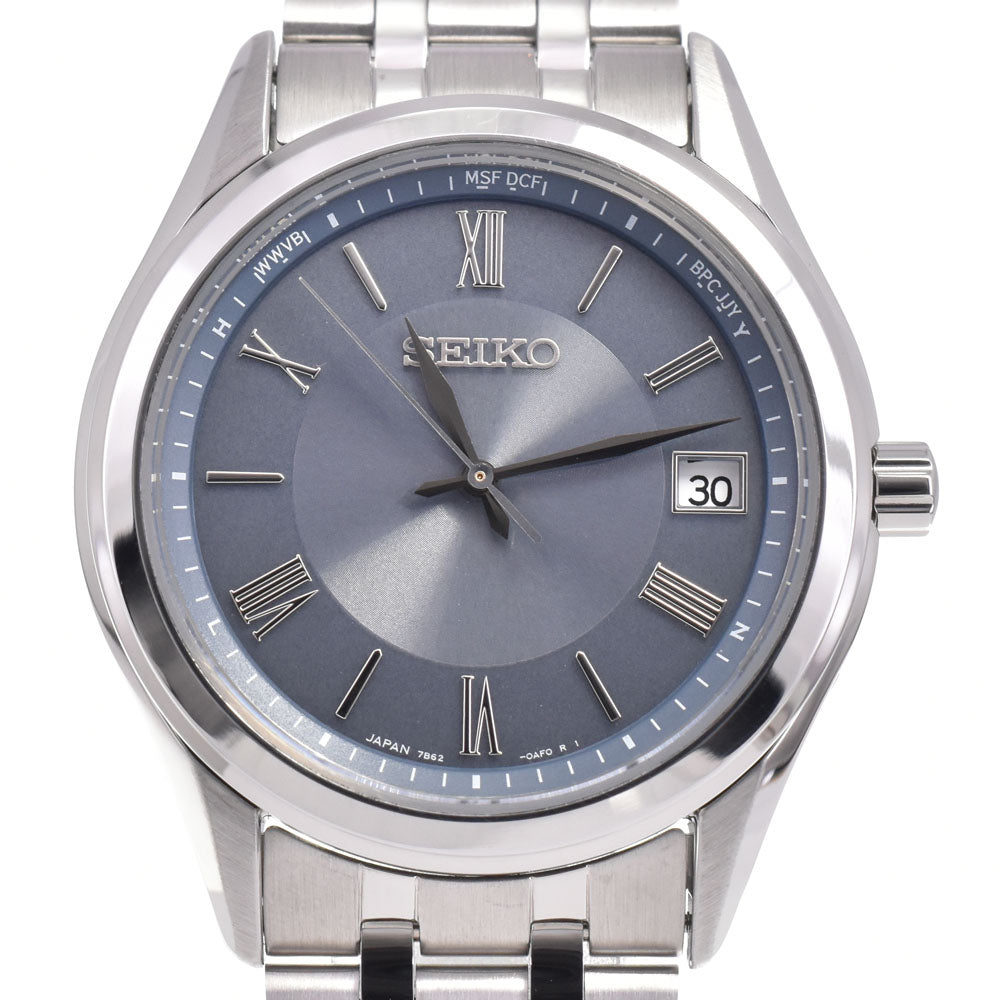 with paper SEIKO Seiko Selection SBTM359 Blue gray Dial Radio Sync Solar Men's
 Watch G#147142