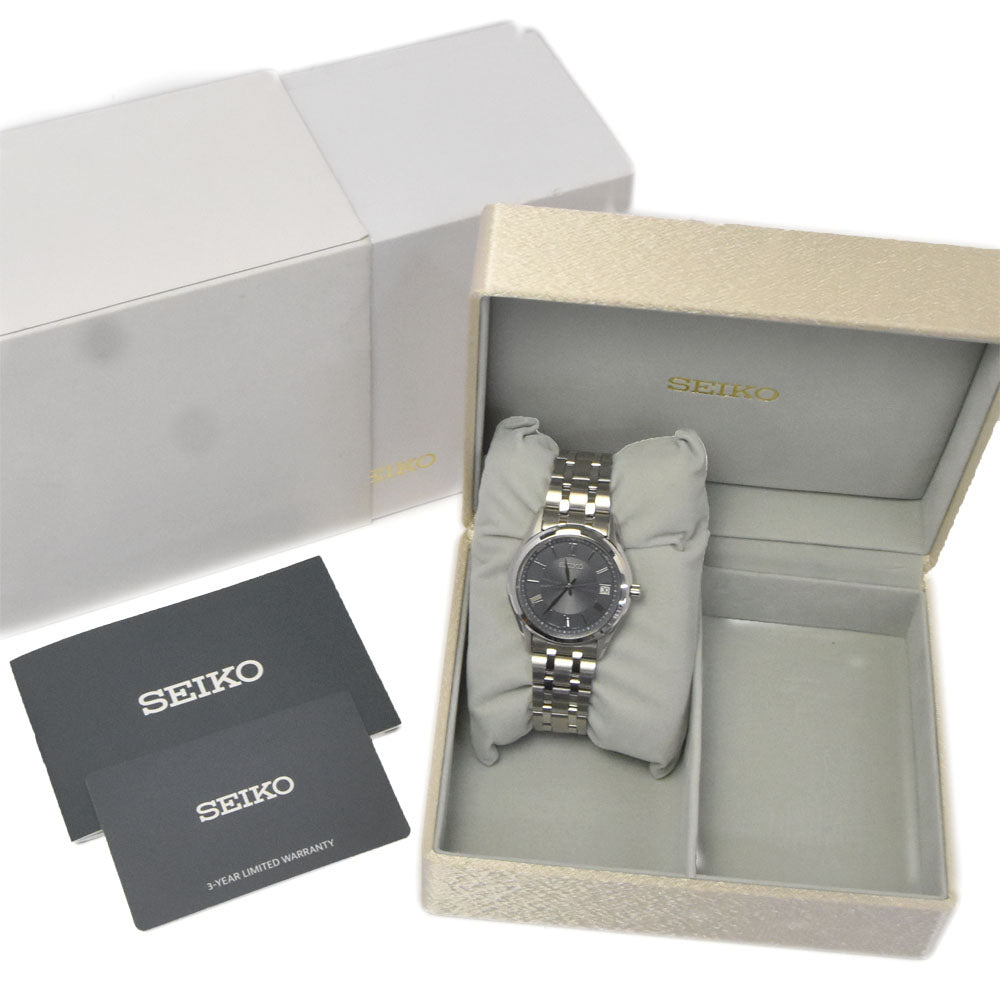 with paper SEIKO Seiko Selection SBTM359 Blue gray Dial Radio Sync Solar Men's
 Watch G#147142