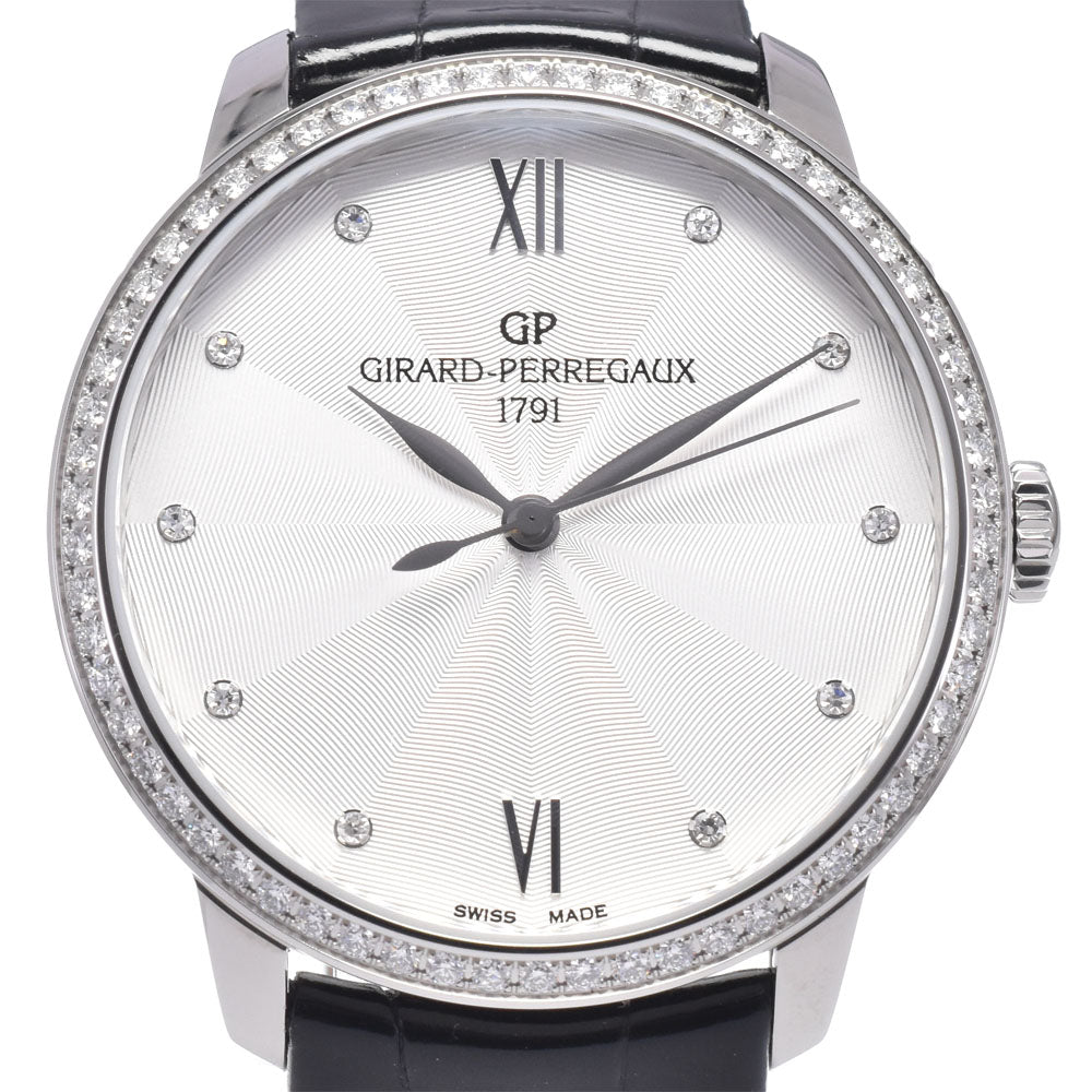 with paper GIRARD-PERREGAUX 1966 49523D11A171-CB6A diamond Silver Dial Automatic Ladies
 Watch K#147147