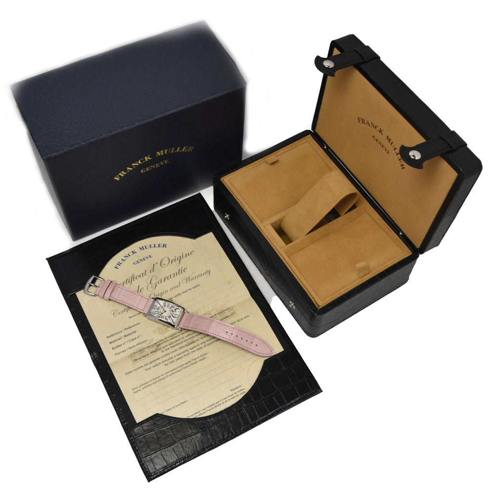 with paper FRANCK MULLER Long Island 902QZRELSTG Silver Dial Quartz Ladies
 Watch C#147152