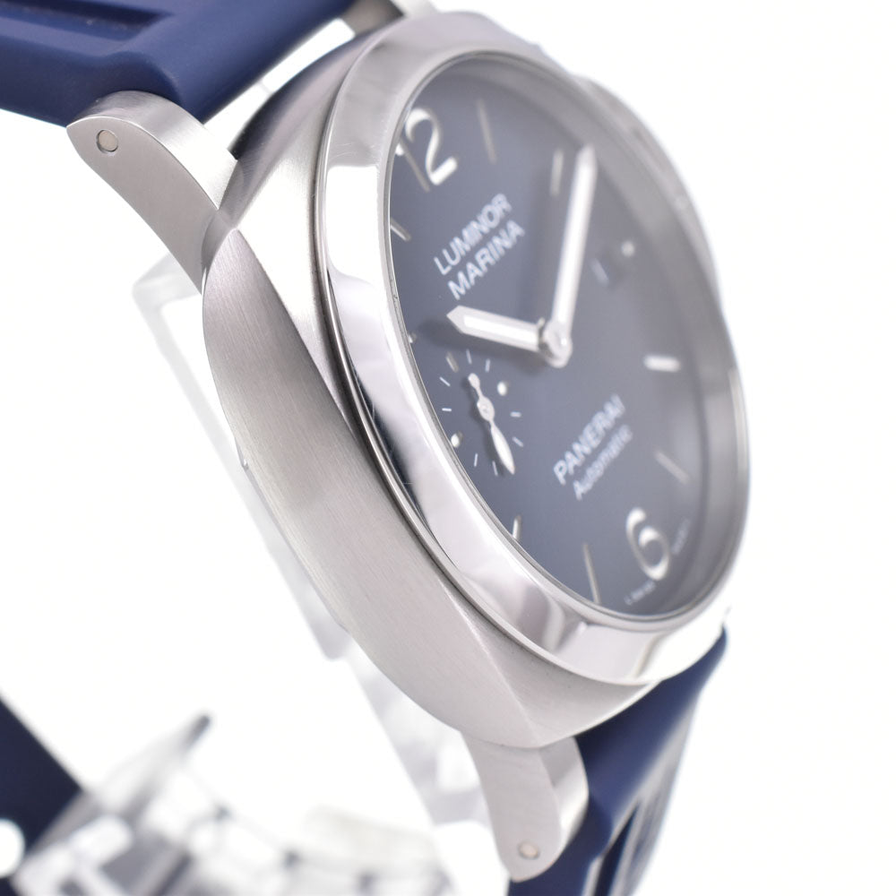 with paper PANERAI Luminor Marina Quaranta PAM01370 blue Dial Automatic Men's
 Watch B#147158