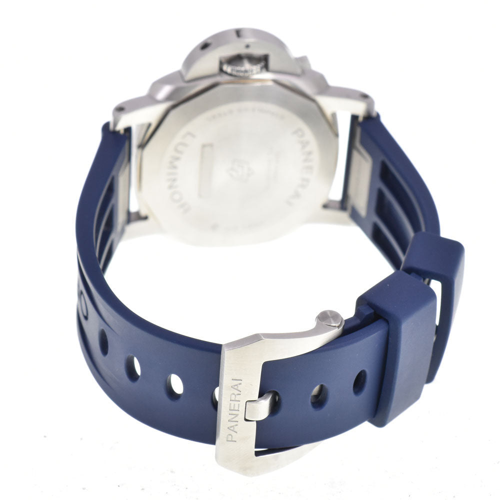 with paper PANERAI Luminor Marina Quaranta PAM01370 blue Dial Automatic Men's
 Watch B#147158