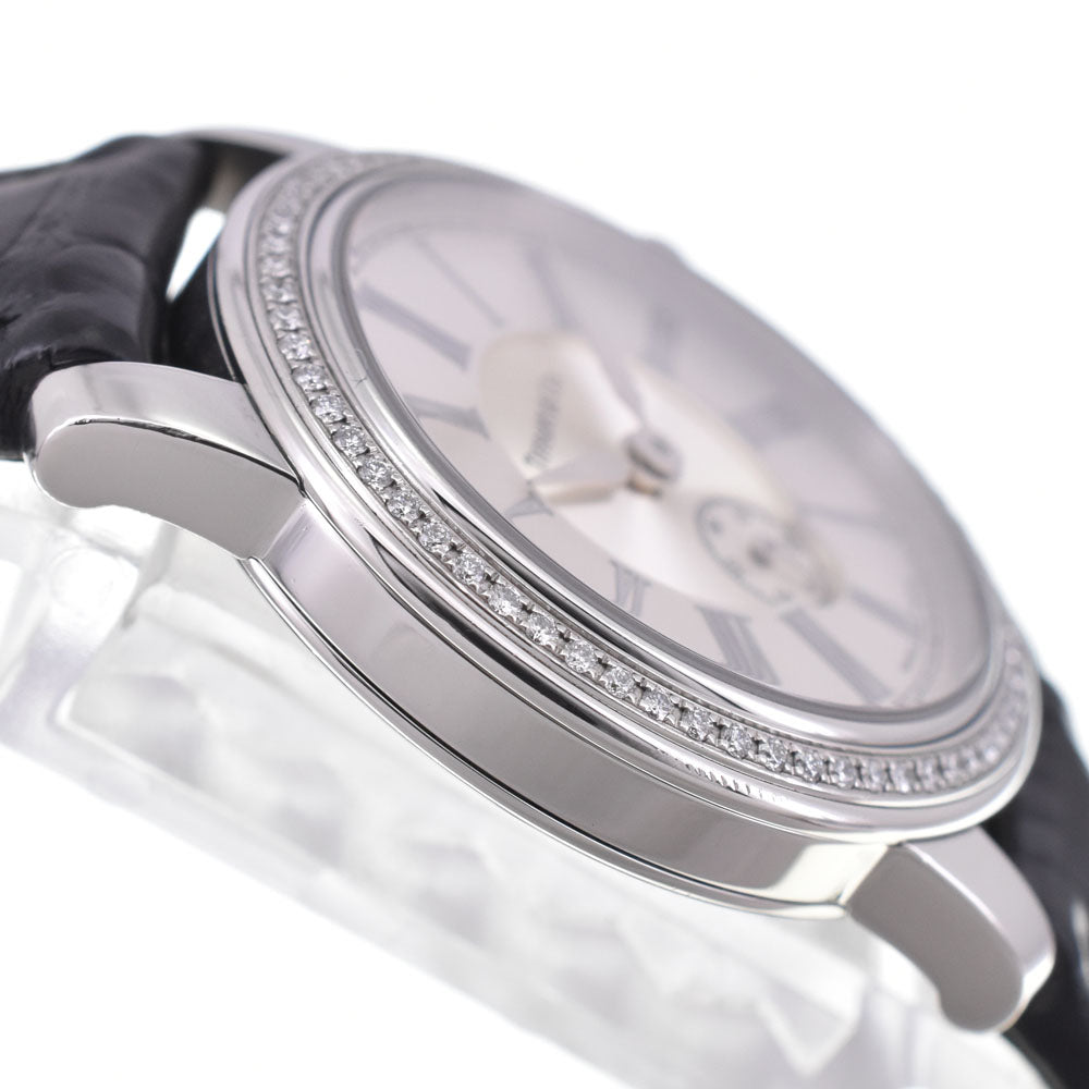 TIFFANY&Co. Mark round 21932523 Bezel Diamond Silver Dial Quartz Ladies
 Watch D#147165
