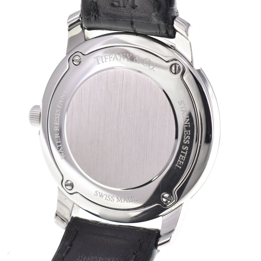 TIFFANY&Co. Mark round 21932523 Bezel Diamond Silver Dial Quartz Ladies
 Watch D#147165