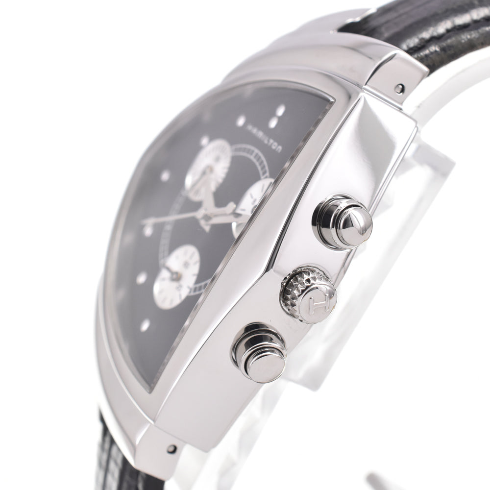 HAMILTON Ventura H244121 Chronograph Date black Dial Quartz Men's
 Watch H#147172