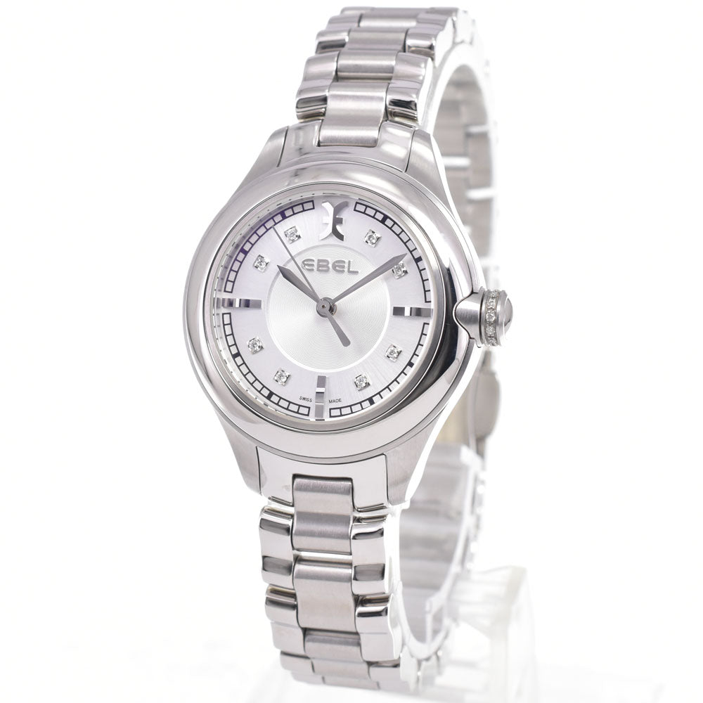 EBEL Ondo EB-1-14-1000S-1000-1/3/8 8P diamond Silver Dial Quartz Ladies
 Watch C#147175