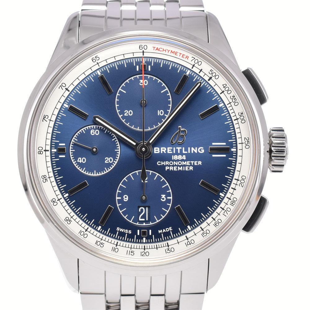 BREITLING Premier A13315 Chronograph Date blue Dial Automatic Men's
 Watch C#147180