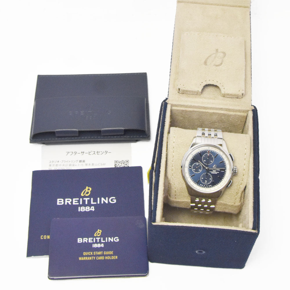 BREITLING Premier A13315 Chronograph Date blue Dial Automatic Men's
 Watch C#147180
