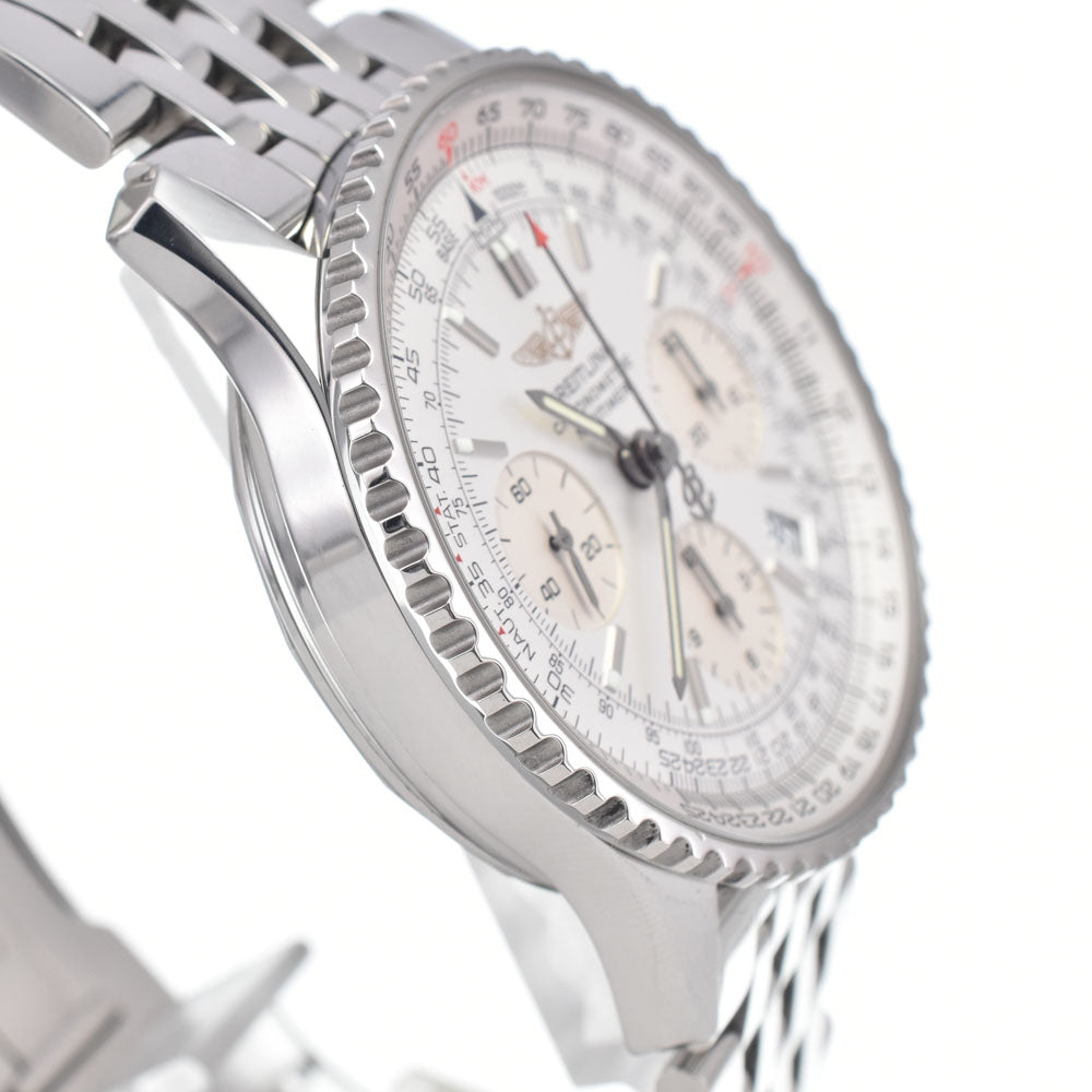 with paper BREITLING Navi timer A23322 Chronograph Silver Dial Automatic Men's
 Watch H#147181