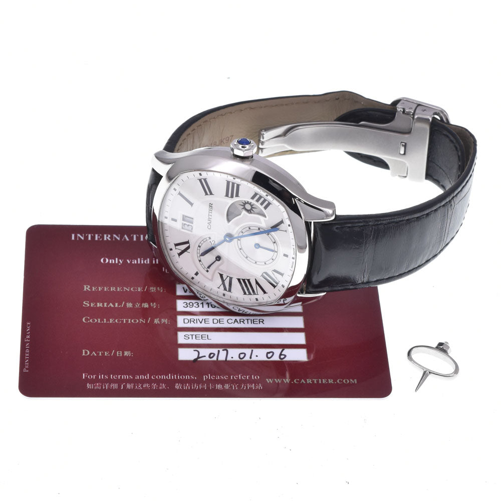 with paper CARTIER Drive de Cartier WSNM0005 Silver Dial Automatic Men's
 Watch K#147182