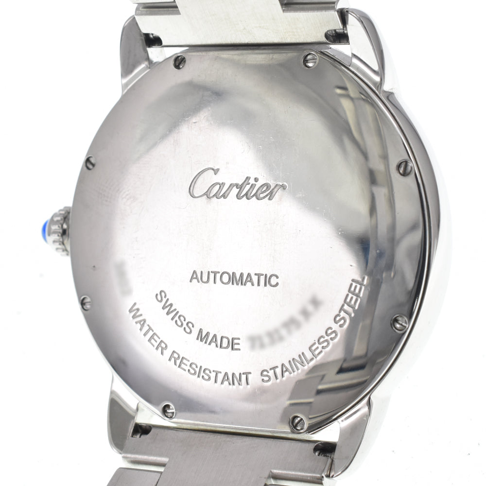 with paper CARTIER Rondo Solo de Cartier WSRN0023 blue Dial Automatic Men's
 Watch E#147183