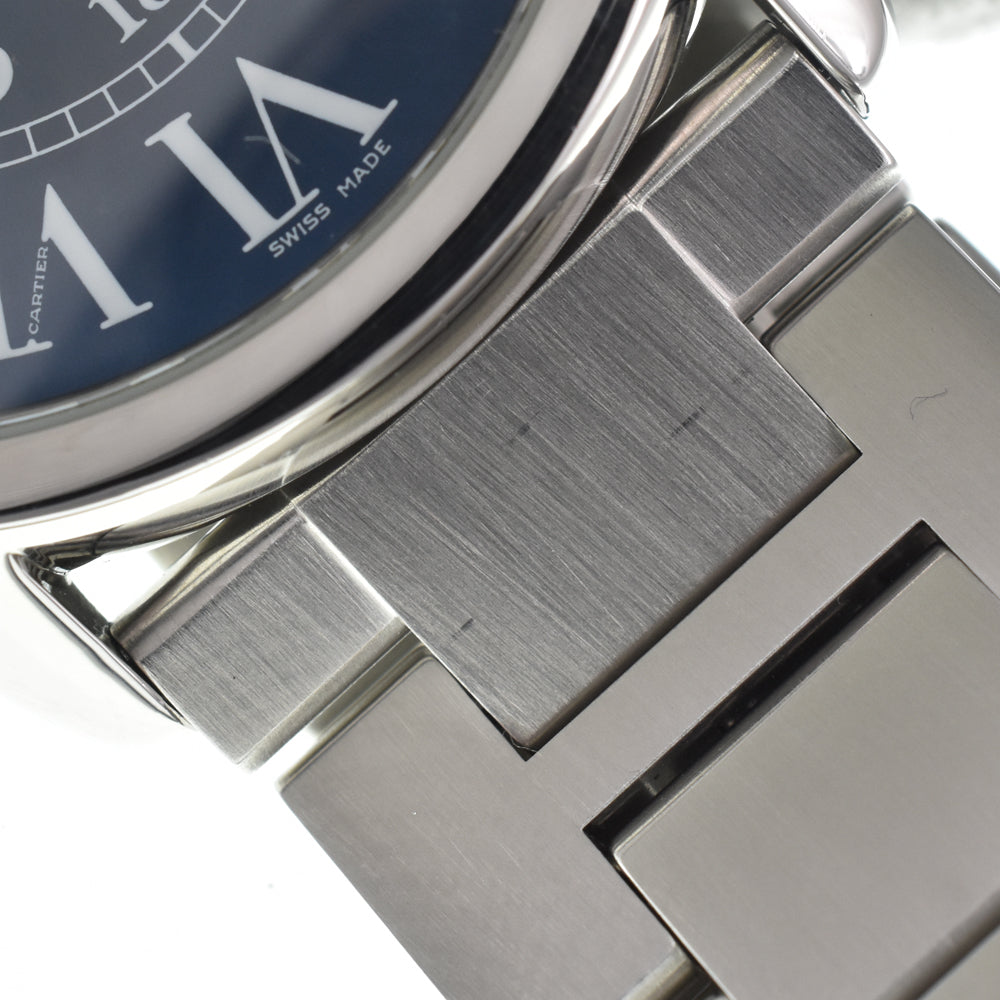 with paper CARTIER Rondo Solo de Cartier WSRN0023 blue Dial Automatic Men's
 Watch E#147183
