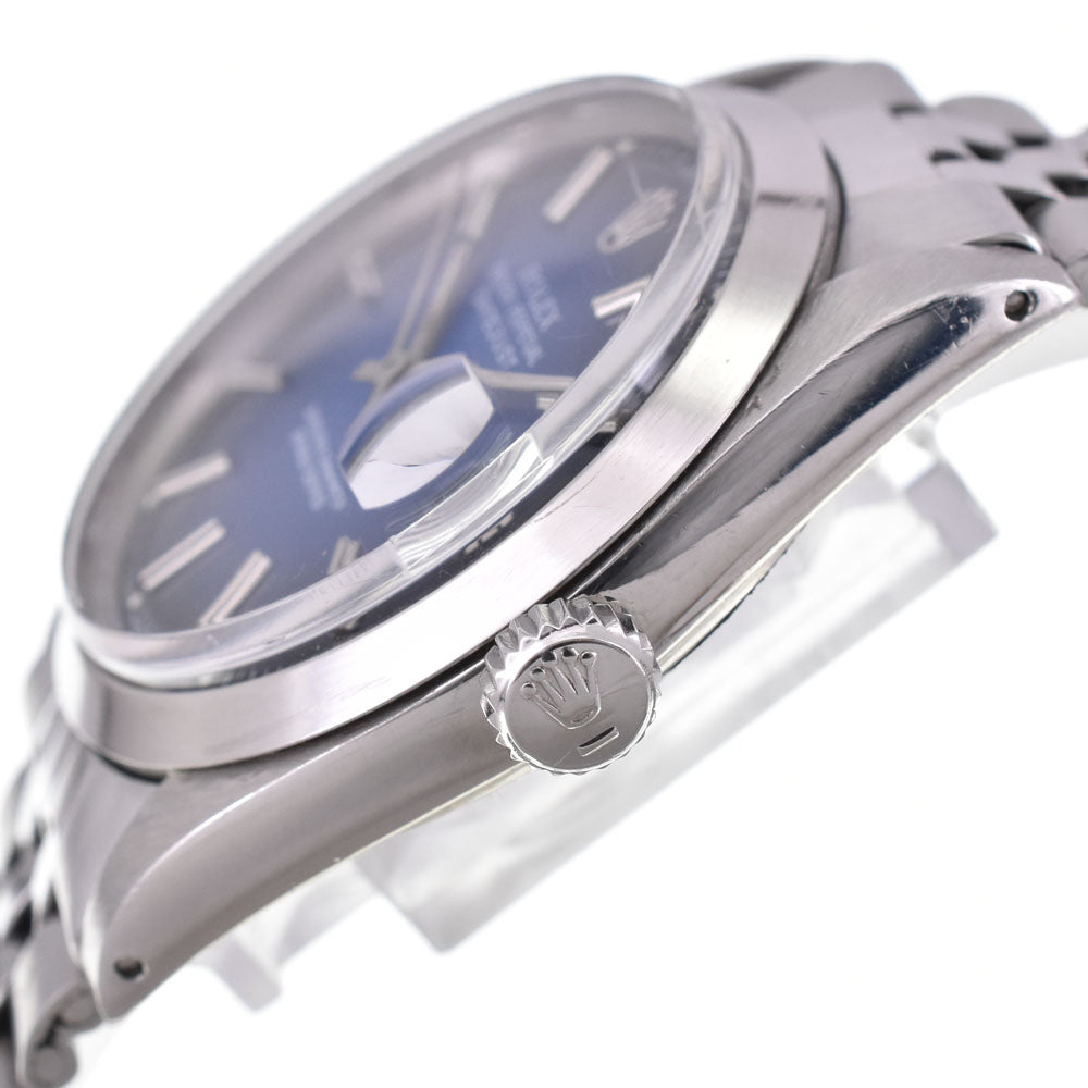 ROLEX Oyster Perpetual DATEJUST 1601 vintage Cal.1570 blue Dial Automatic Men's
 Watch G#147186