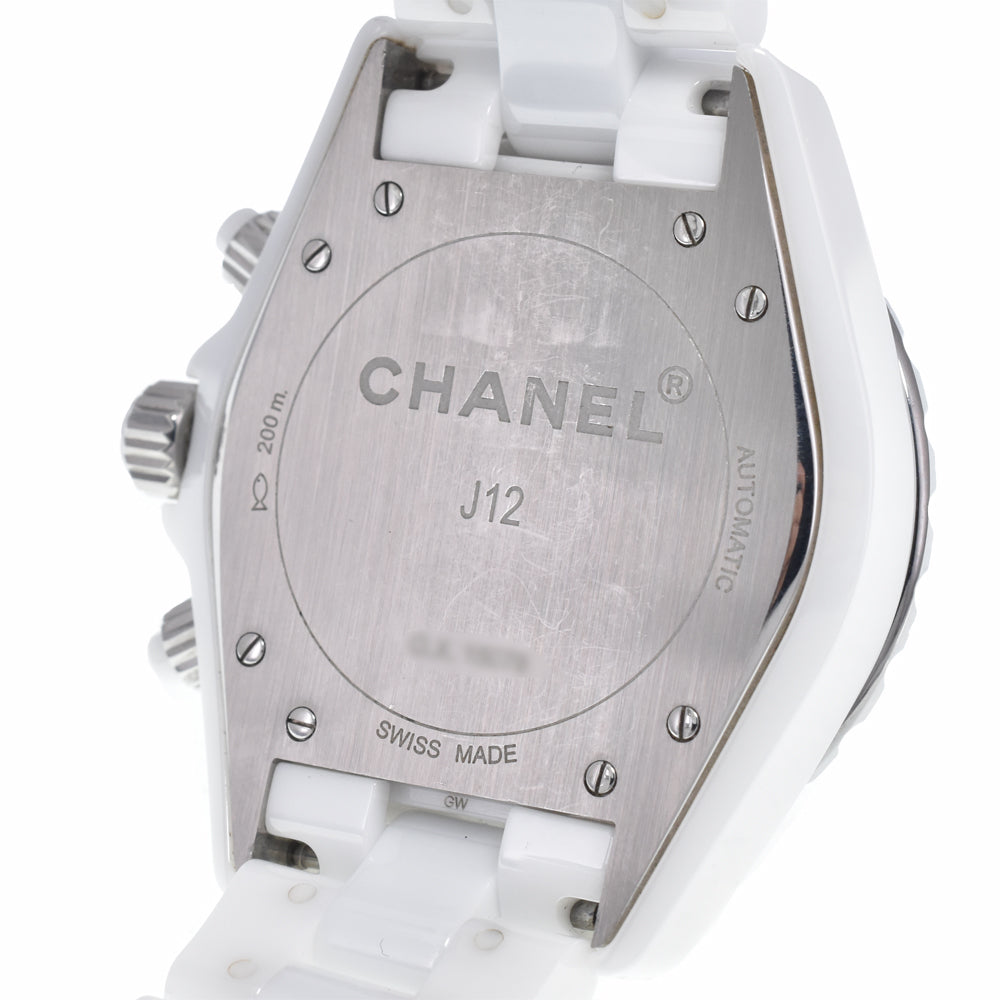 with paper CHANEL J12 9P diamond H2009 Chronograph white Dial Automatic Men's
 Watch N#147188