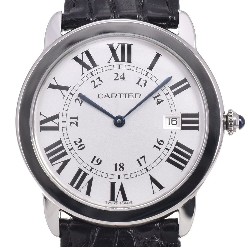 CARTIER Ronde SoloLM W6700255 Date Silver Dial Quartz Men's
 Watch G#147189