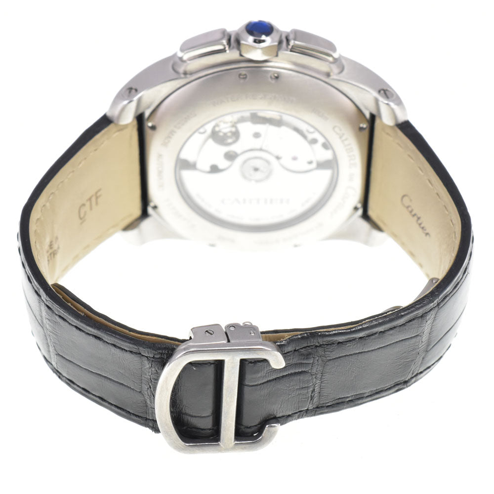 with paper CARTIER Calibur de Cartier diver W7100060 black Dial Automatic Men's
 Watch D#147194
