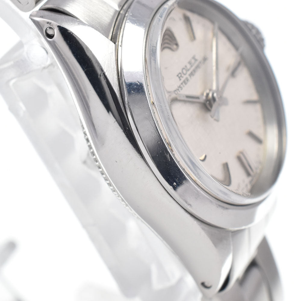 with paper ROLEX Oyster perpetual 6718 vintage Cal.2030 Silver Dial Automatic Ladies
 Watch J#147195