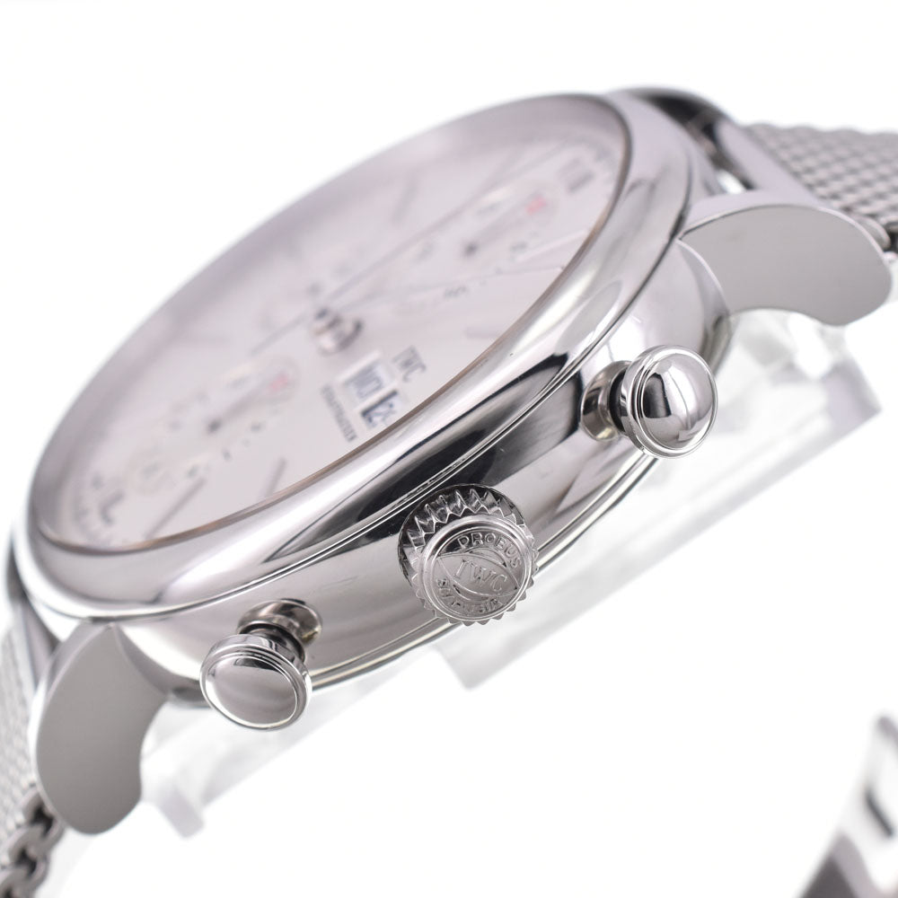 with paper IWC SCHAFFHAUSEN Portofino IW391037 Chronograph day date Silver Dial Automatic Men's
 Watch G#147199
