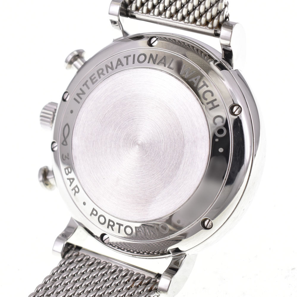 with paper IWC SCHAFFHAUSEN Portofino IW391037 Chronograph day date Silver Dial Automatic Men's
 Watch G#147199