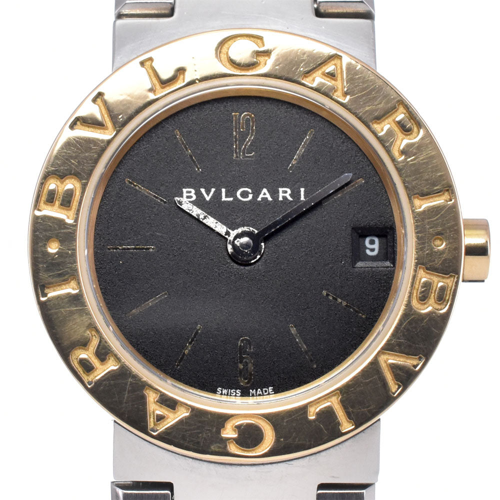 with paper BVLGARI Bvlgari Bvlgari BB23SG Date Stainless Steel / K18YG black Dial Quartz Ladies
 Watch L#147201