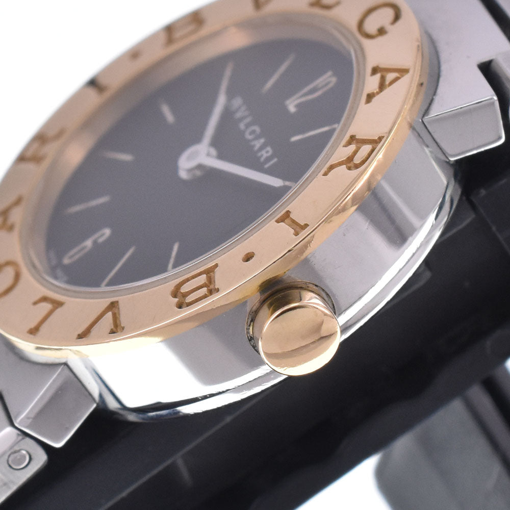 with paper BVLGARI Bvlgari Bvlgari BB23SG Date Stainless Steel / K18YG black Dial Quartz Ladies
 Watch L#147201