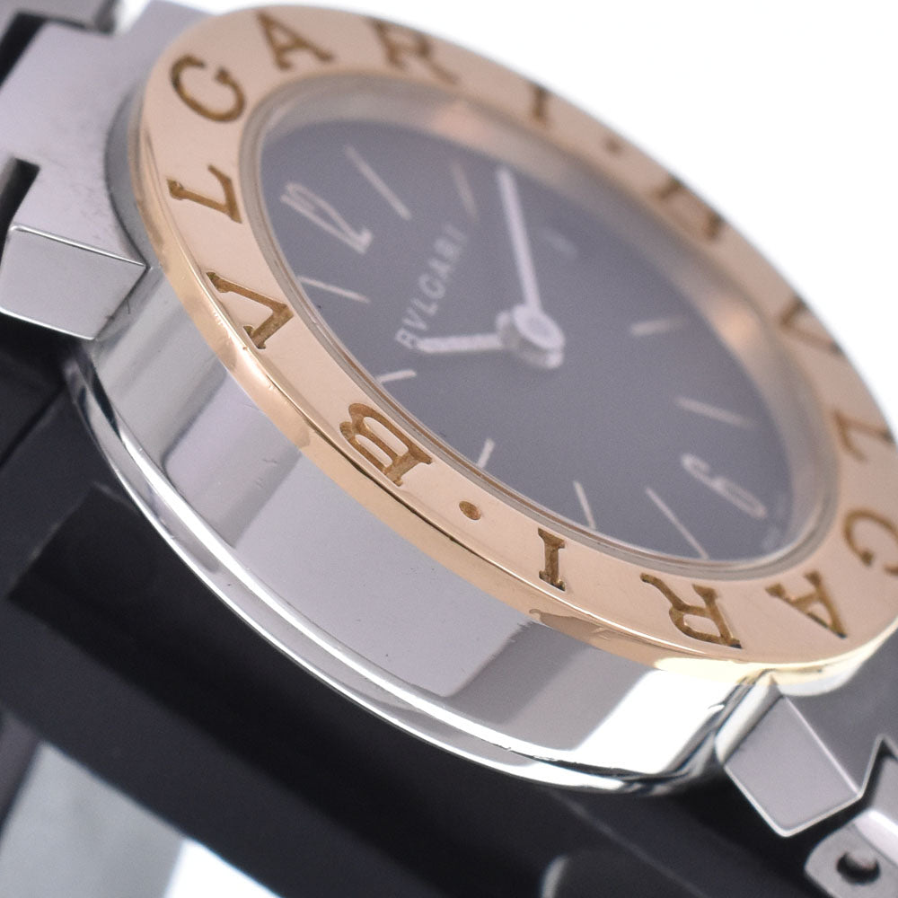 with paper BVLGARI Bvlgari Bvlgari BB23SG Date Stainless Steel / K18YG black Dial Quartz Ladies
 Watch L#147201