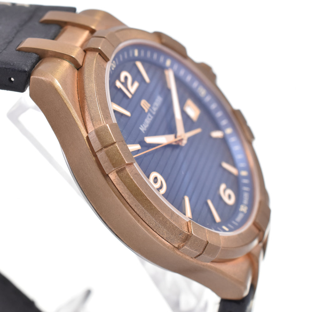 with paper MAURICE LACROIX Icon Bronze AI1028-BRZ01-420-1 500 worldwide limited blue Dial Quartz Men's
 Watch E#147206